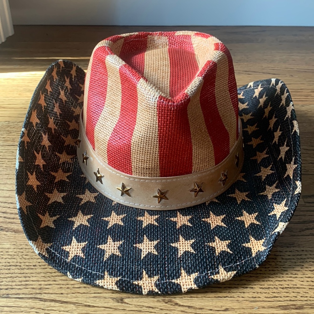 American flag cowboy hat
